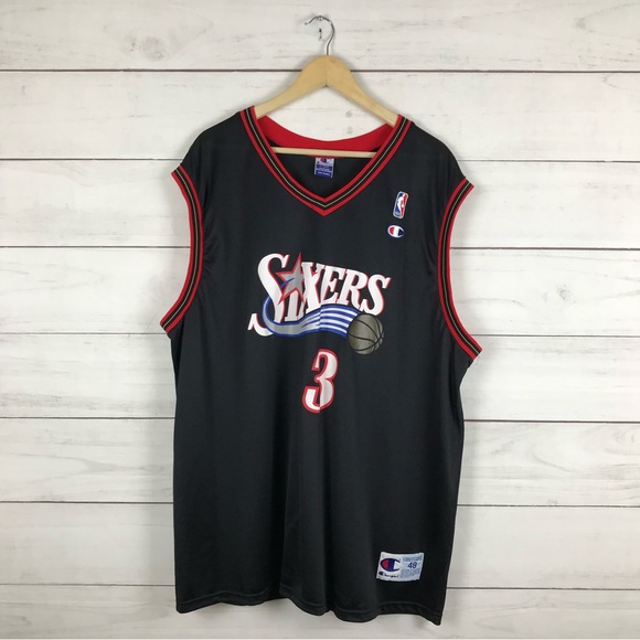 Vintage Philadelphia 76ers Allen Iverson Champion Jersey - Picture 1 of 6
